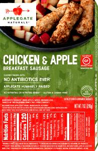 2 links Apple Breakfast Chicken Sausage