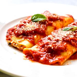 2 manicotti (153 g) Crepe Manicotti