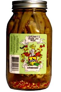 2 okra (1 oz) Spicy Pickled Okra