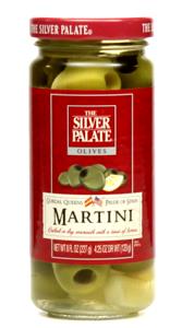2 olives (0.5 oz) Martini Olives Bathed in Vermouth with Lemon Peel