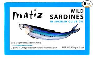 2 oz (55 g) Sardines in Olive Oil
