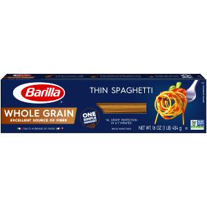 2 oz (56 g) 100% Whole Wheat Thin Spaghetti