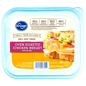2 oz (56 g) Deli Thin Sliced Oven Roasted Chicken Breast