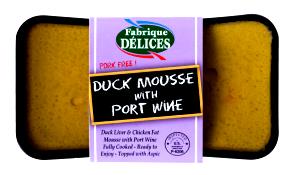 2 oz (56 g) Duck Mousse with Port Wine