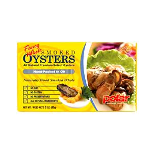 2 oz (56 g) Fancy Whole Smoked Oysters