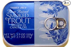 2 oz (56 g) Farm Raised Trout Filets in Oil & Brine