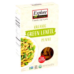 2 oz (56 g) Organic Green Lentil Penne