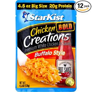 2 oz (56 g) Shredded White Chicken in Buffalo Sauce