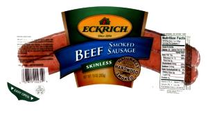 2 oz (56 g) Skinless Beef Smoked Sausage