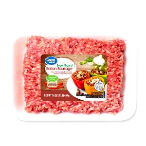 2 oz (56 g) Sweet Ground Italian Sausage
