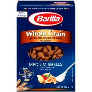 2 oz (56 g) Whole Grain Medium Shells Pasta