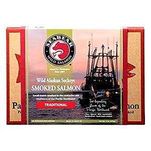 2 oz (56 g) Wild Smoked Alaskan Sockeye Salmon