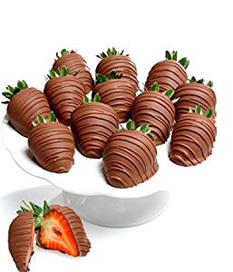 2 oz (57 g) Chocoiste Milk Chocolate Covered Strawberries