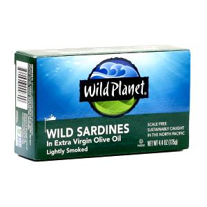 2 oz (57 g) Wild Sardines in Extra Virgin Olive Oil