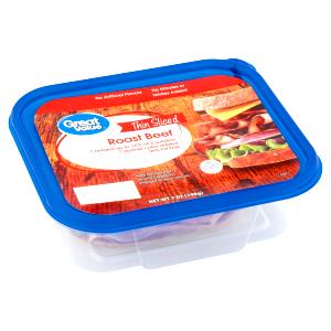2 oz (about 2 slices) (56 g) 97% Fat Free Sliced Roast Beef