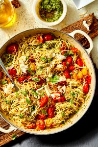 2 Oz Angel Hair Pasta, Tomato & Pesto, Dry