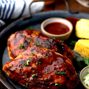 2 Oz Chicken, Breast, Bbq Sauce Basted