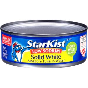 2 oz drained (56 g) Low Sodium Solid White Albacore Tuna in Water