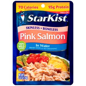 2 oz drained (57 g) Premium Skinless Boneless Pink Salmon in Water