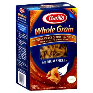 2 oz dry (57 g) Whole Wheat Medium Shells