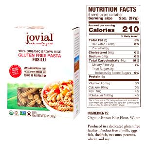 2 oz dry (57 g) Whole Wheat Whole Grain Fettuccini