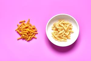 2 Oz Dry Rotini Pasta