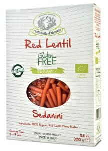 2 oz or dry (56 g) 100% Organic Red Lentil Sedanini