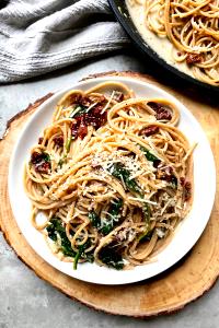 2 Oz Spinach Spaghetti Pasta, Whole Wheat, Dry