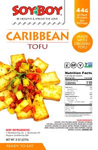 2 Oz Tofu, Baked, Caribbean, Vegan