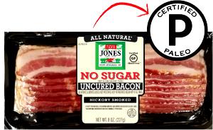 2 pan fried slices (15 g) Uncured Hickory Smoked Bacon