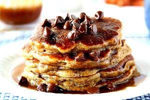 2 pancakes Chocolate Chip Pancakes