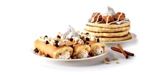 2 pancakes Italian Cannoli Pancakes