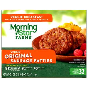 2 patties Breakfast Veggie Sausage Patties