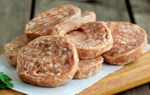 2 Patties Pork Sausage Patty, Freeze Dried