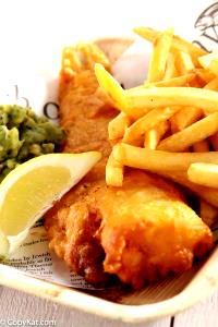 2 piece meal (385 g) Rickards Beer-Battered Fish and Chips