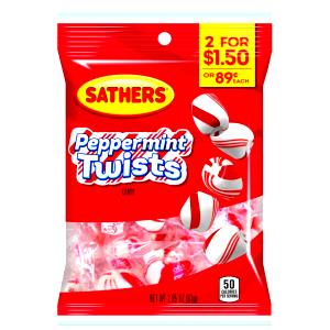 2 pieces (12 g) Peppermint Twists