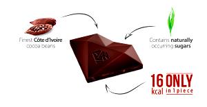 2 pieces (14 g) 100% Cacao
