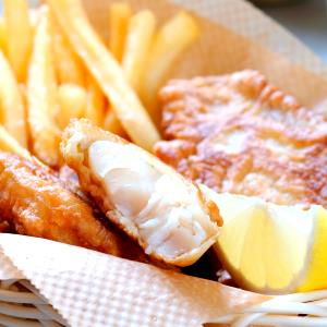 2 pieces (142 g) Pubhouse Battered Halibut