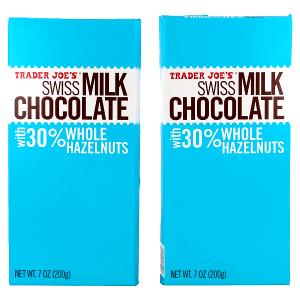 2 pieces (40 g) Swiss Milk Chocolate with 30% Whole Hazelnuts