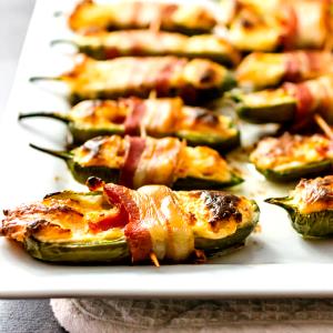 2 pieces (99 g) Bacon Wrapped Stuffed Jalapeño Peppers