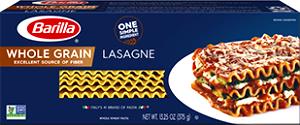 2 pieces dry (2 oz) 100% Whole Wheat Lasagna