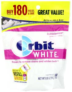 2 Pieces Orbit® Bubblemint (Orbit White)