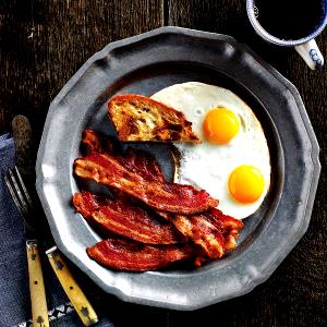 2 pn fried slices Hickory Smoked Bacon