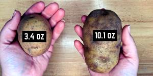 2 potatoes (5.5 oz) Baby White Potatoes