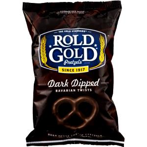 2 pretzels (1 oz) Dark Dipped Bavarian Twists