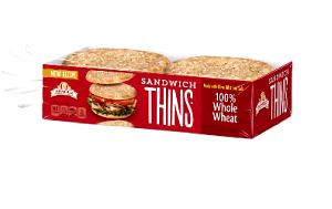 2 rolls (43 g) 100% Whole Wheat Sandwich Thins Minis
