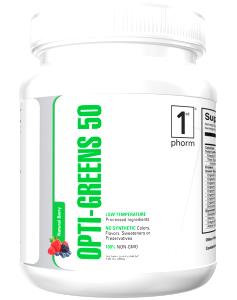 2 scoops (10 g) Opti-Greens 50
