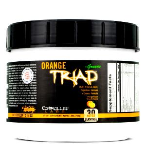2 scoops (13.6 g) Orange Triad + Greens