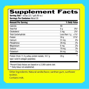 2 scoops (20 g) Collagen Protein