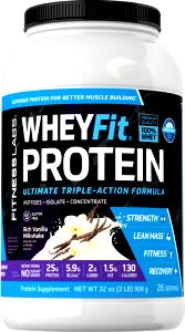 2 scoops (32 g) Vanilla Milkshake Whey Protein Powder